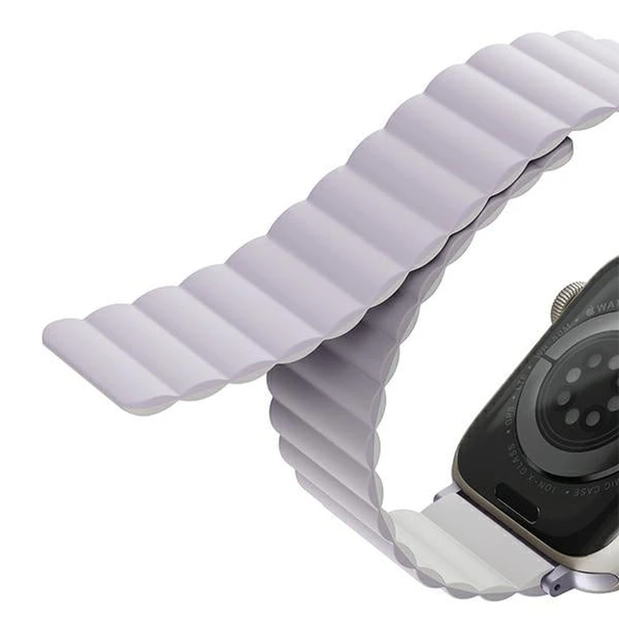 UNIQ Revix strap Apple Watch 4/5/6/7/8/SE/SE2/9/10 40/41/42mm Reversible Magnetic lilac-white/lilac-white
