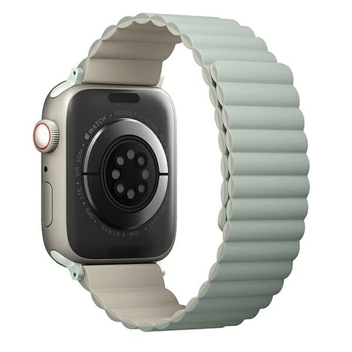 UNIQ Revix strap Apple Watch 4/5/6/7/8/SE/SE2/9/10 40/41/42mm Reversible Magnetic green-beige/sage-beige