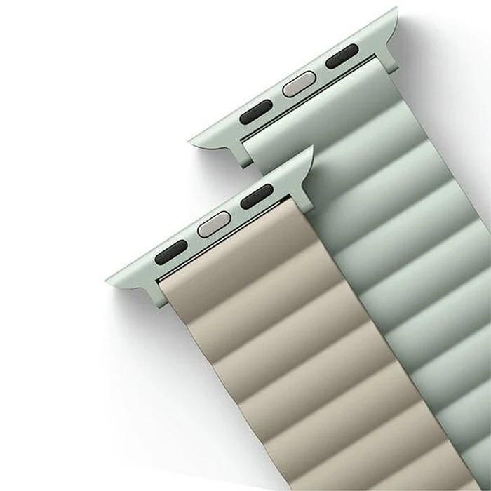 UNIQ Revix strap Apple Watch 4/5/6/7/8/SE/SE2/9/10 40/41/42mm Reversible Magnetic green-beige/sage-beige