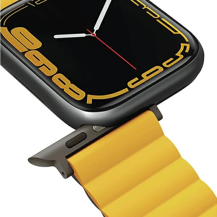 UNIQ Revix strap Apple Watch 4/5/6/7/SE/8/9/Ultra 44/45/49mm Reversible Magnetic mustard-khaki/mustard-khaki