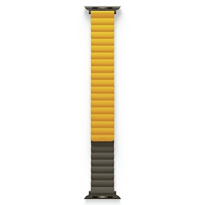 UNIQ Revix strap Apple Watch 4/5/6/7/SE/8/9/Ultra 44/45/49mm Reversible Magnetic mustard-khaki/mustard-khaki