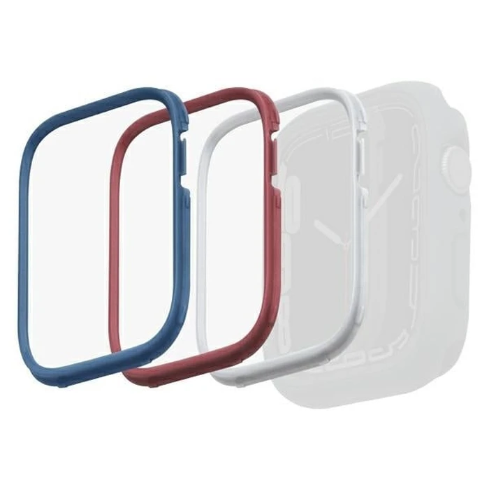 UNIQ frame for Moduo Apple Watch 4/5/6/7/8/9/SE 44/45mm Blue-Red-White [3 PACK]