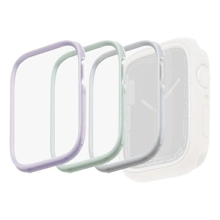 UNIQ frame for Moduo case Apple Watch 4/5/6/7/8/SE 40/41mm Sage-Lilac-White [3 PACK]