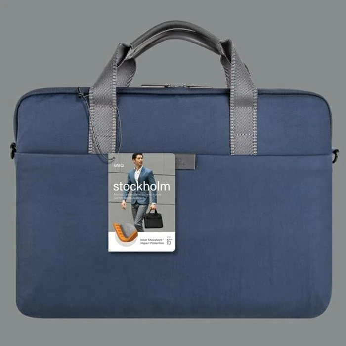UNIQ Stockholm laptop Sleeve 16 inch abyss blue