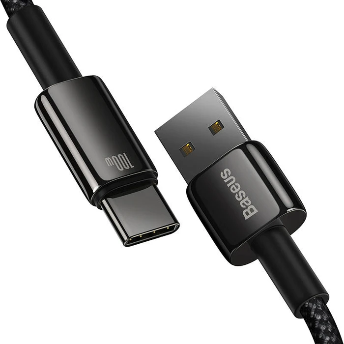 Καλώδιο USB to USB-C Baseus Tungsten Gold , 100W, 1m (black)