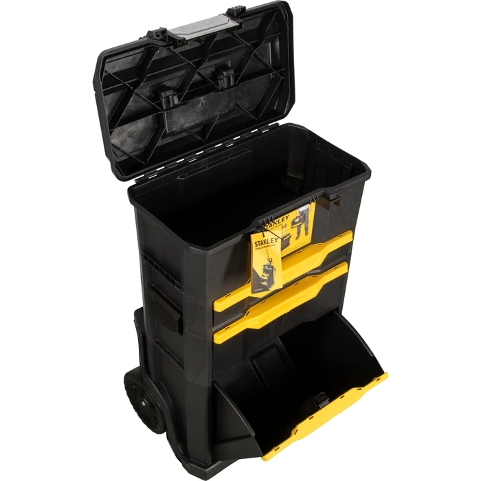 Stanley Rolling Plastic Workshop / Toolbox 2-in-1 STST1-70344 (48.8 x 34.7 x 77.8 cm)