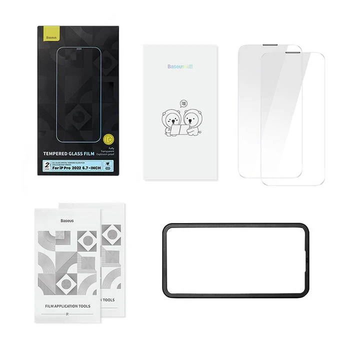 Screen Protector Baseus Crystal Dust-proof 0.3mm for iPhone 14 Pro Max (2pcs)