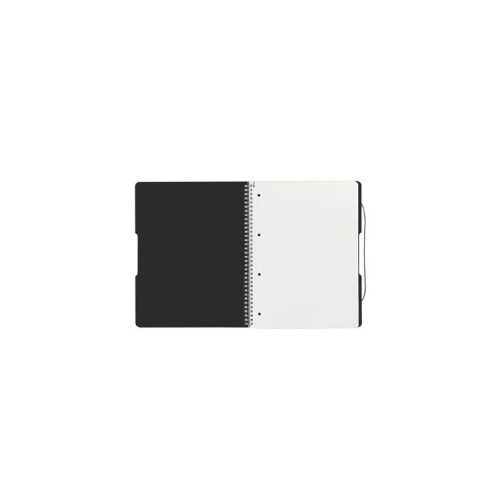 Herlitz Spiralblock "to go" PP-εξώφυλλο A4 80 φύλλα αδιαφανές μαύρο