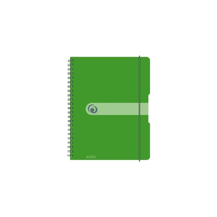 Herlitz Spiralblock "to go" PP-Cover A4, 80 sheets, opaque, apple green