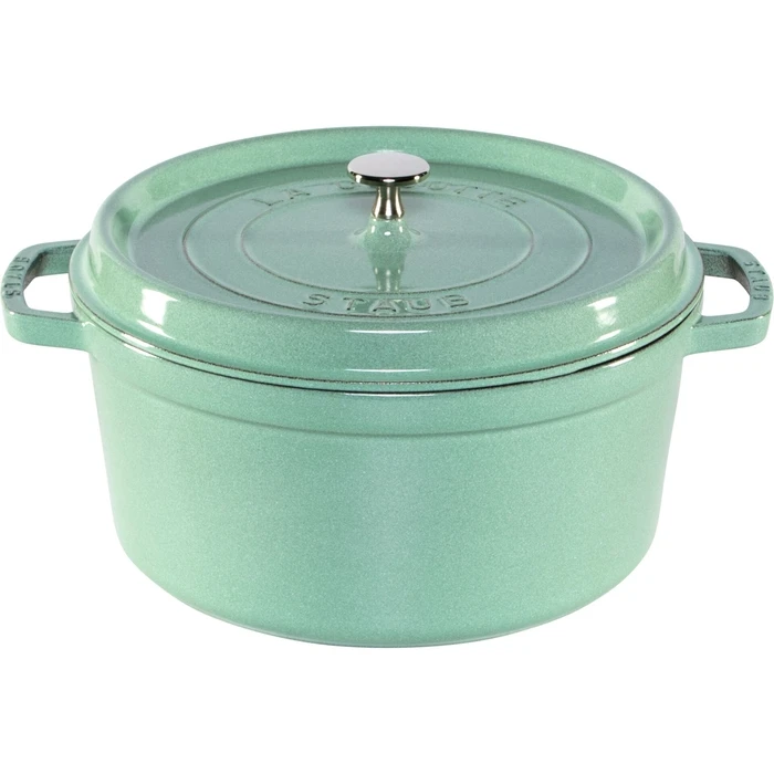 Staub La Cocotte 28cm Round Cast Iron Cocotte, Sage - Zwilling J.A. Henckels (MPN 1008704)