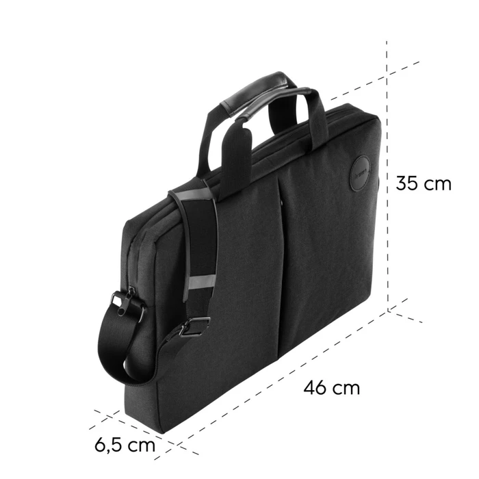 Hama Genua Laptop Bag (17.3), Black, fits up to 44 cm (17.3")