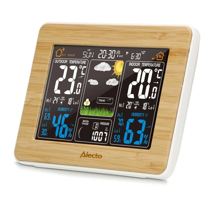 Alecto WS-1560 Ασύρματος Μετεωρολογικός Σταθμός με Ασύρματο Αισθητήρα (Bamboo)
