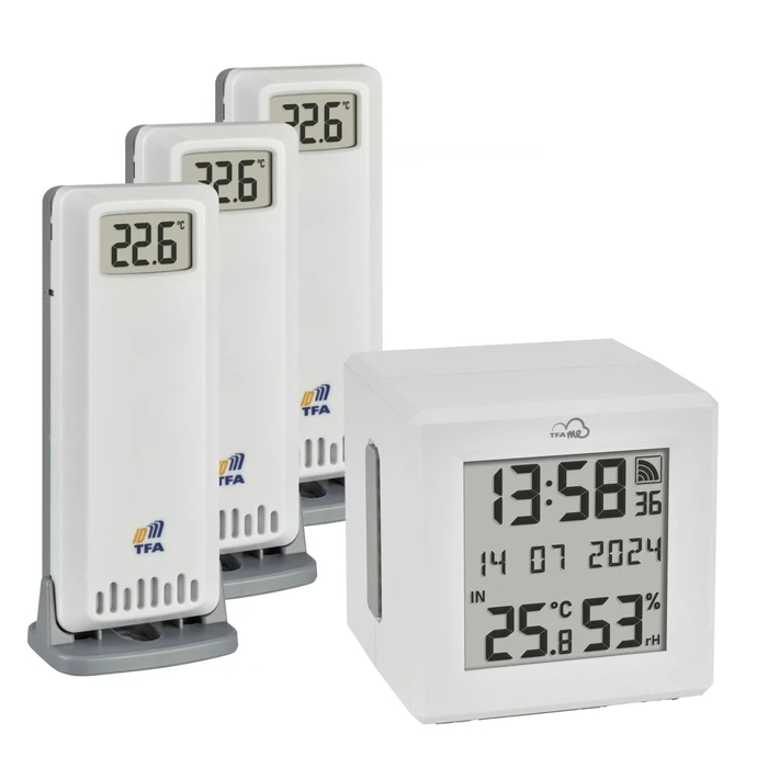 TFA.me ID-A0 Starter-Set (35.8113.02) - TFA Dostmann Wi‑Fi weather station starter set with WLAN gateway and 3 thermo‑hygro transmitters