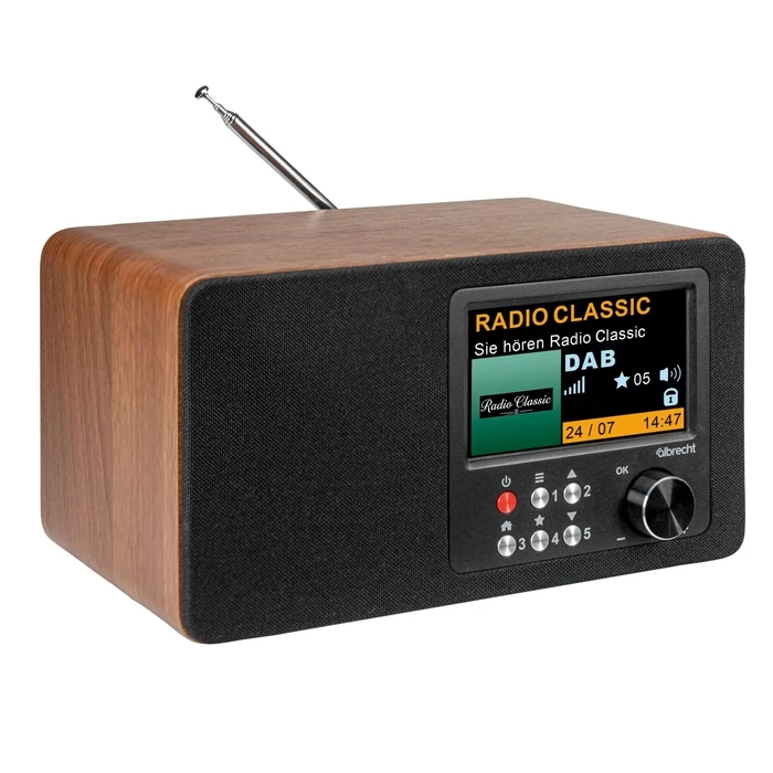 Albrecht DR 863 Retro Επιτραπέζιο Ραδιόφωνο DAB+ με Bluetooth - Καφέ