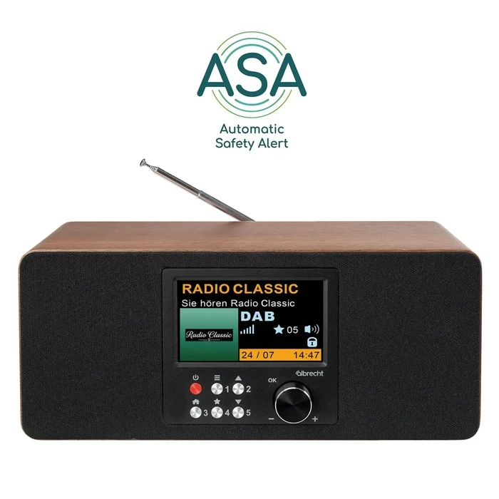 Albrecht DR 864 Επιτραπέζιο Ραδιόφωνο Στερεοφωνικό DAB/FM με Bluetooth - Καφέ