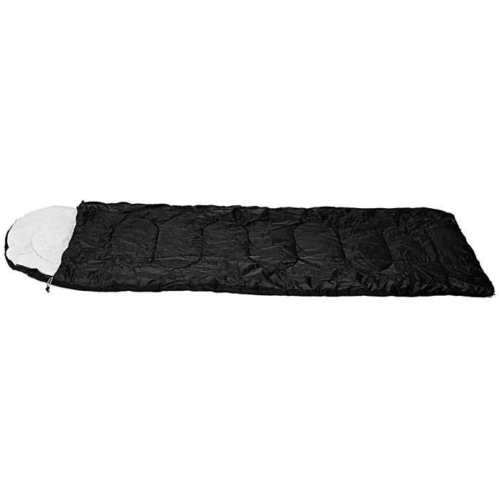 Campus Sleeping Bag KRAKATOA Black 220x75 cm with Pillow & Compression Sack