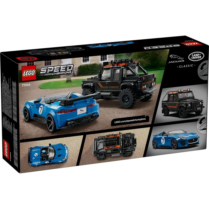 LEGO Speed Champions Jaguar Project 7 & Land Rover Defender (77264) - 740 pcs - Ages 10+