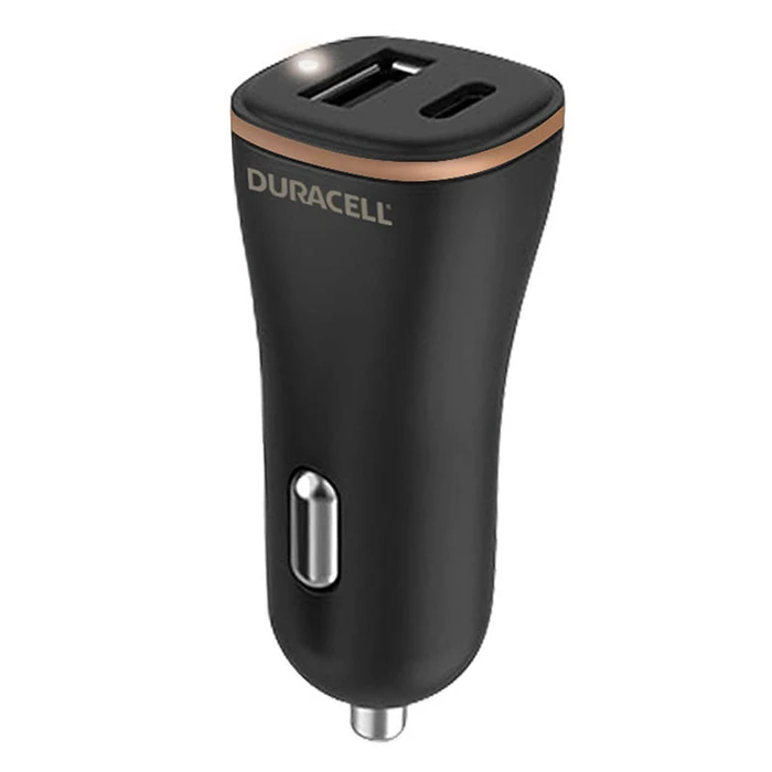 Φορτιστής Αυτοκινήτου Duracell USB, USB-C 27W (Black)