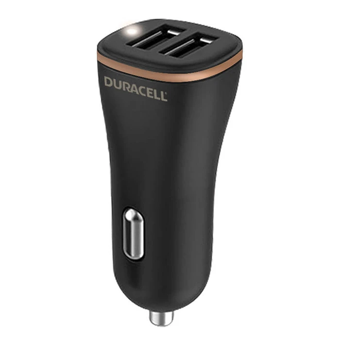 Φορτιστής Αυτοκινήτου 2xUSB 30W Duracell (Black)