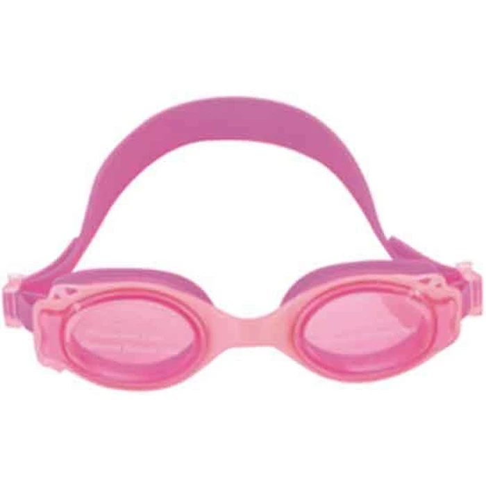 Fortis Children's Silicone Swimming Goggles - Black & Pink