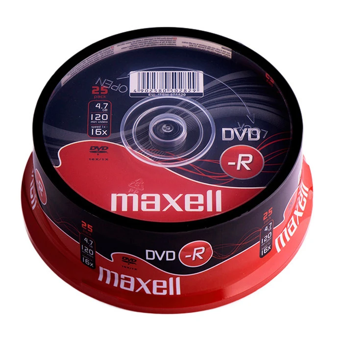 DVD-R Maxell 4.7GB/120min, 16x speed, Cake 25