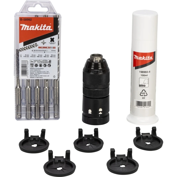 Makita DHR243JWX2 Σφυρί-Πολυεργαλείο Μπαταρίας SDS-Plus 18V (2x 6.0Ah) με Φορτιστή και Βαλίτσα Makpac