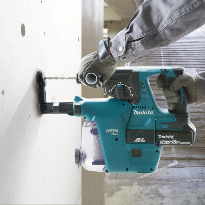 Makita DHR243JWX2 Σφυρί-Πολυεργαλείο Μπαταρίας SDS-Plus 18V (2x 6.0Ah) με Φορτιστή και Βαλίτσα Makpac