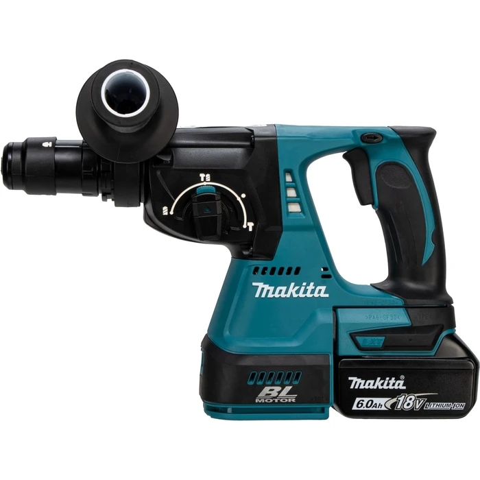 Makita DHR243JWX2 Σφυρί-Πολυεργαλείο Μπαταρίας SDS-Plus 18V (2x 6.0Ah) με Φορτιστή και Βαλίτσα Makpac