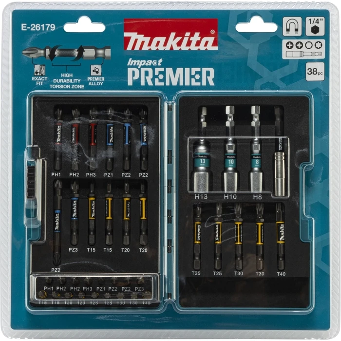Σετ μύτες κατσαβιδιού Makita E-26179, 38 τεμάχια