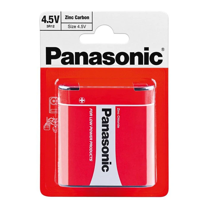 Αλκαλικές Μπαταρίες Panasonic 3R12 Μαγγανίου 4.5V