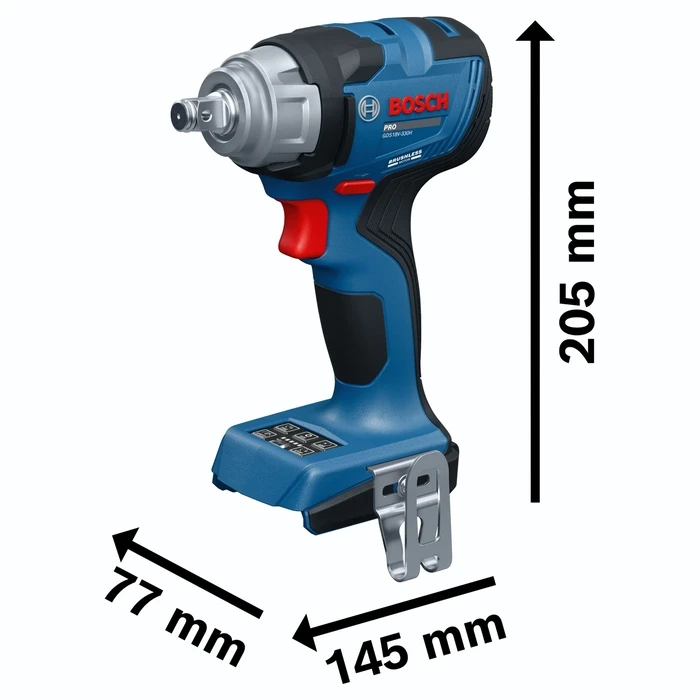 Bosch Professional GDS18V-330H (solo, L) Cordless Impact Wrench 18V (bare tool, L‑BOXX)