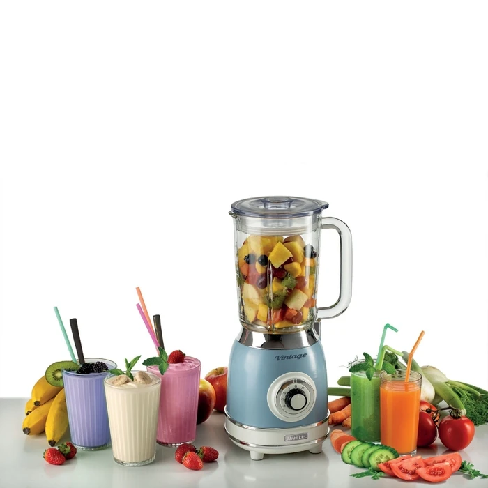 Ariete Vintage Γυάλινος Μπλέντερ 1,5 L – Μπλε