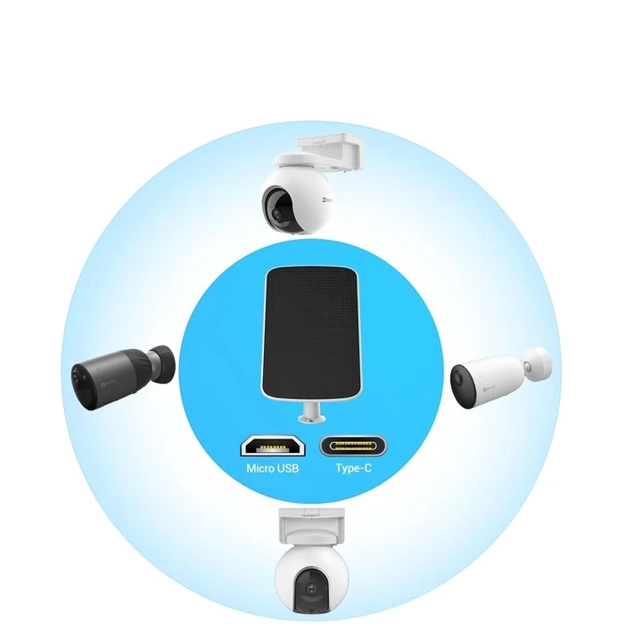 Αξεσουάρ CCTV Ezviz Solar Panel Type F 4W USB-C