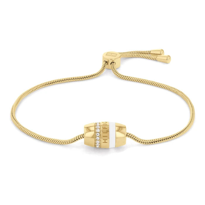 Tommy Hilfiger Women's Bracelet Stainless Steel Adjustable Mesh Charm 2780620 (17.5-21.5 cm)