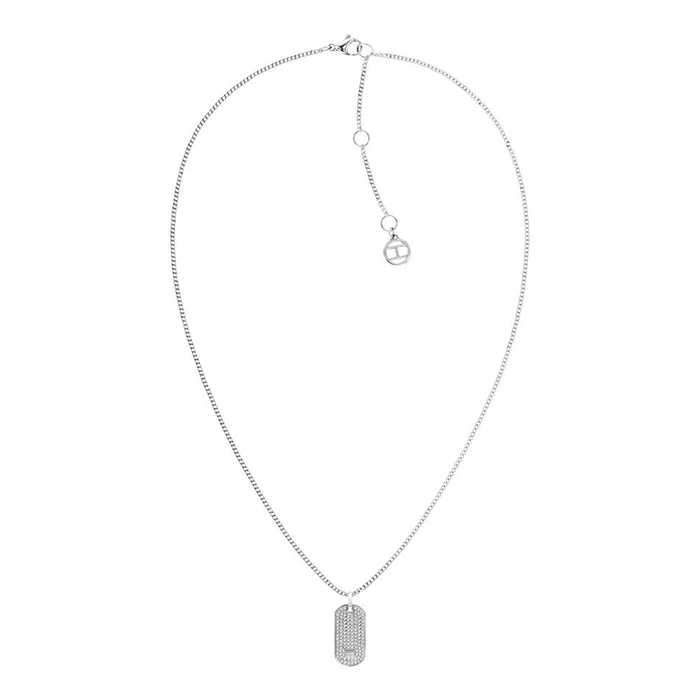 Tommy Hilfiger Women's Stainless Steel Necklace with Grey Zircon 2780860