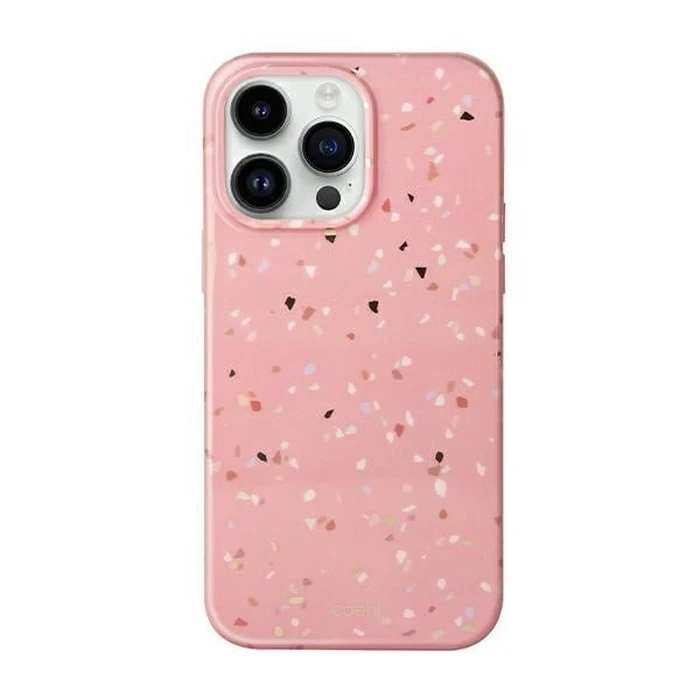 UNIQ Coehl Terrazzo Apple iPhone 14 Pro coral pink