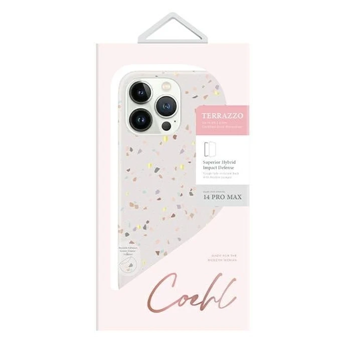 UNIQ Coehl Terrazzo Apple iPhone 14 Pro Max sandstone
