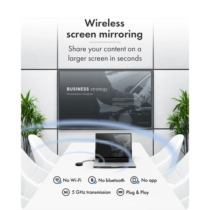 ICY BOX IB-WL101 Wireless USB-C to HDMI Transmitter