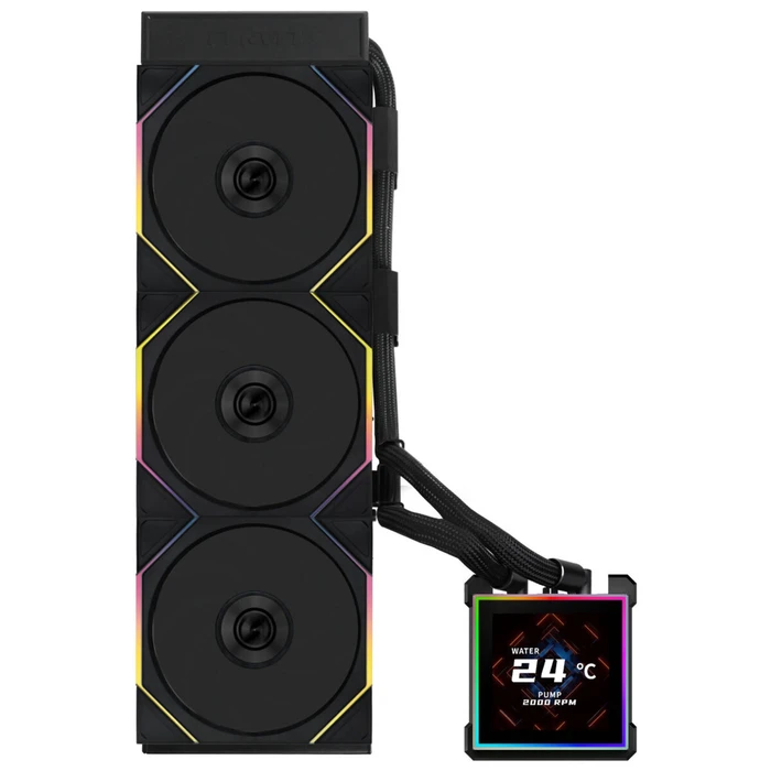 LIAN LI HydroShift II LCD‑S 360 RGB TL FLEX Μαύρο - AIO Υδρόψυξη CPU με TL RGB ανεμιστήρες