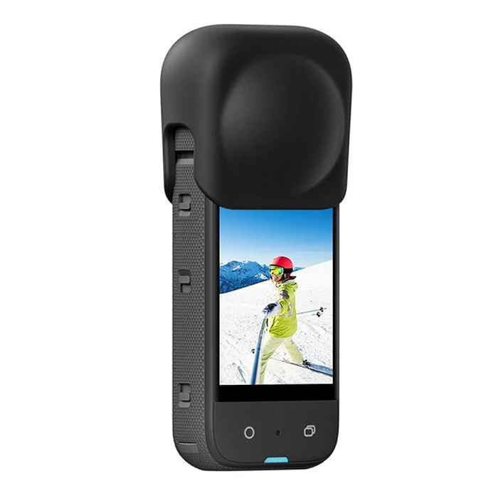 Αξεσουάρ Silicone protective lens cover Puluz for Insta360 X3 (black)