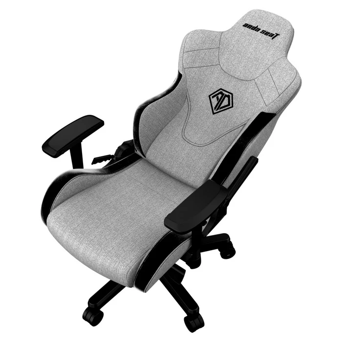 Καρέκλα Anda Seat T-PRO II Light Grey/ Black FABRIC with Alcantara Stripes