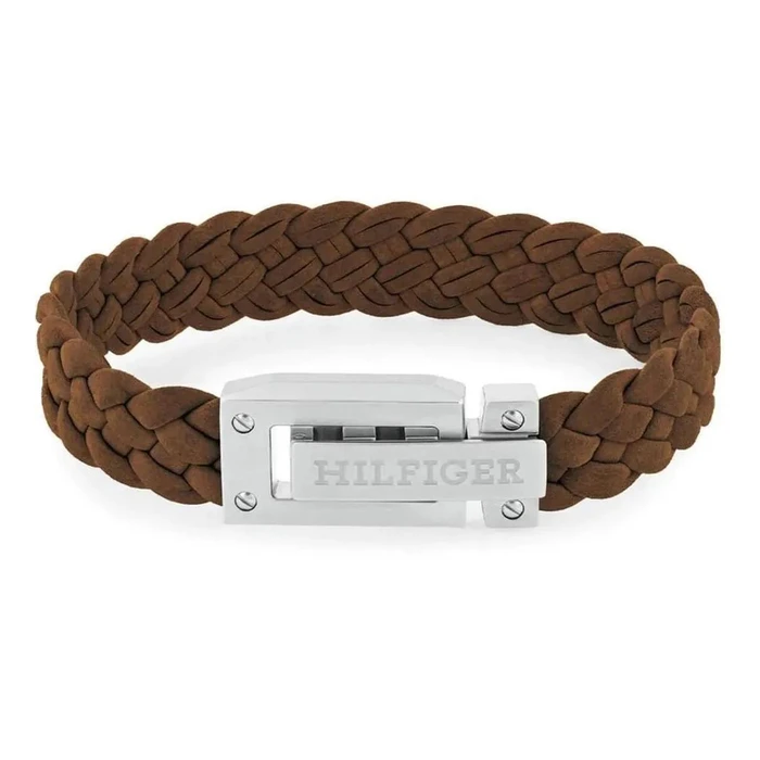 Tommy Hilfiger Men's Leather Bracelet with Magnetic Clasp 19 cm - Model 2790516