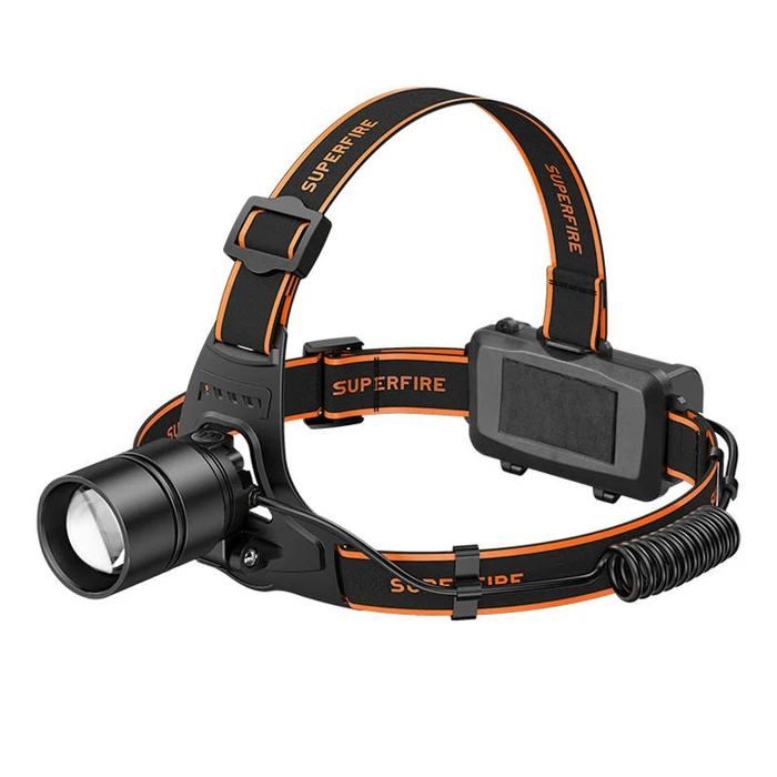 Φακός Κεφαλής Superfire HL71, 500lm, USB