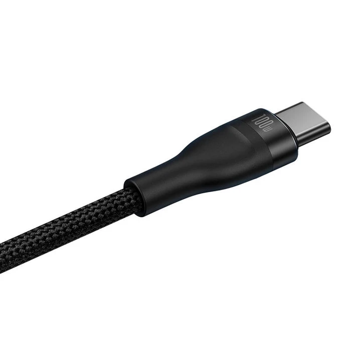 Καλώδιo USB 2in1 Baseus Flash Series USB-C to USB-C 100W, 1.5m (black