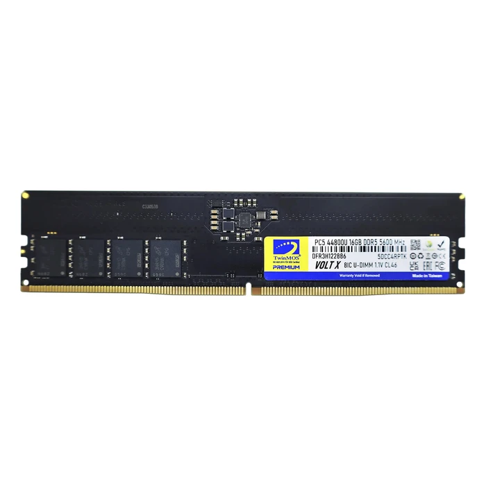 TwinMOS 16GB DDR5 5600MHz CL46 U-DIMM (TMD516GB5600U46WO)