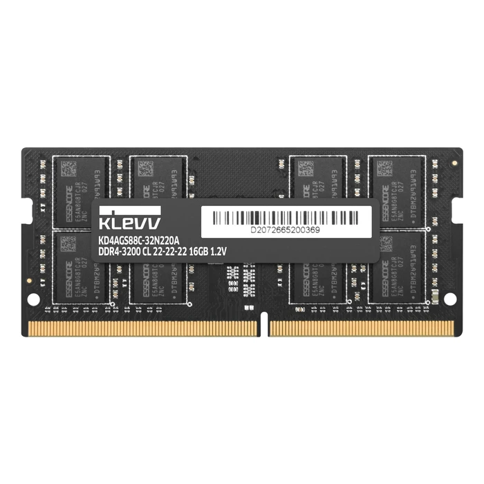 KLEVV μνήμη RAM 16 GB DDR4 3200 SO‑DIMM CL22 - Bulk