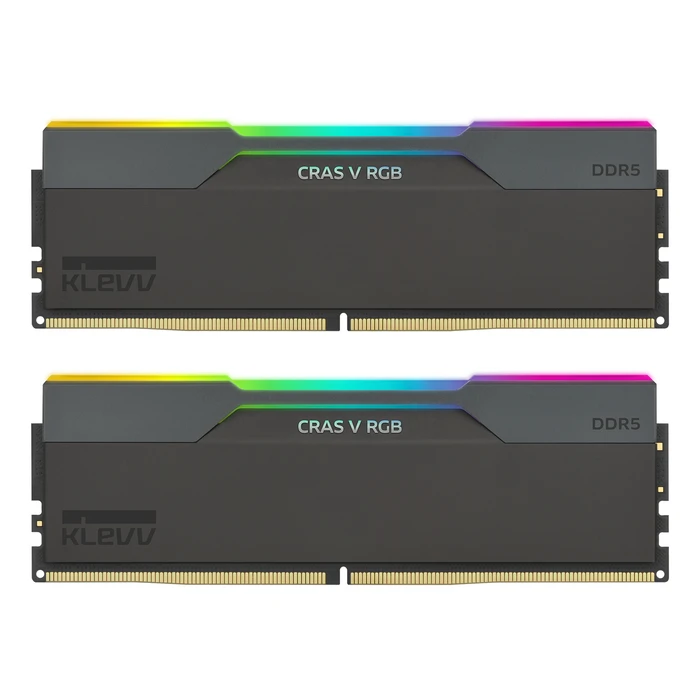 KLEVV CRAS V RGB Obsidian Black - 32 GB (2 x 16 GB Kit) - DDR5 6400 UDIMM CL32