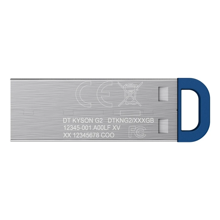 Kingston DataTraveler Kyson G2 512GB USB 3.2 Gen 1 μεταλλικό USB flash drive (ασημί/μπλε) - DTKNG2/512GB