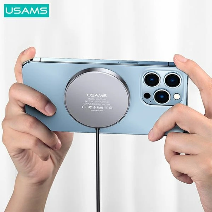 USAMS US-CD183 Wireless Charger magnetic 15W black CD183CDX01
