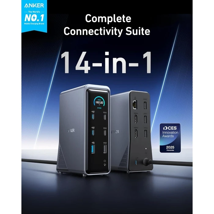 Docking Station Anker 14 Ports with 160W Max Output, 10Gbps
